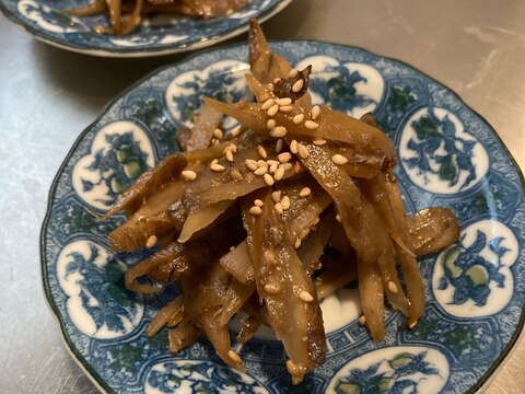 ゴボウの味噌きんぴら煮